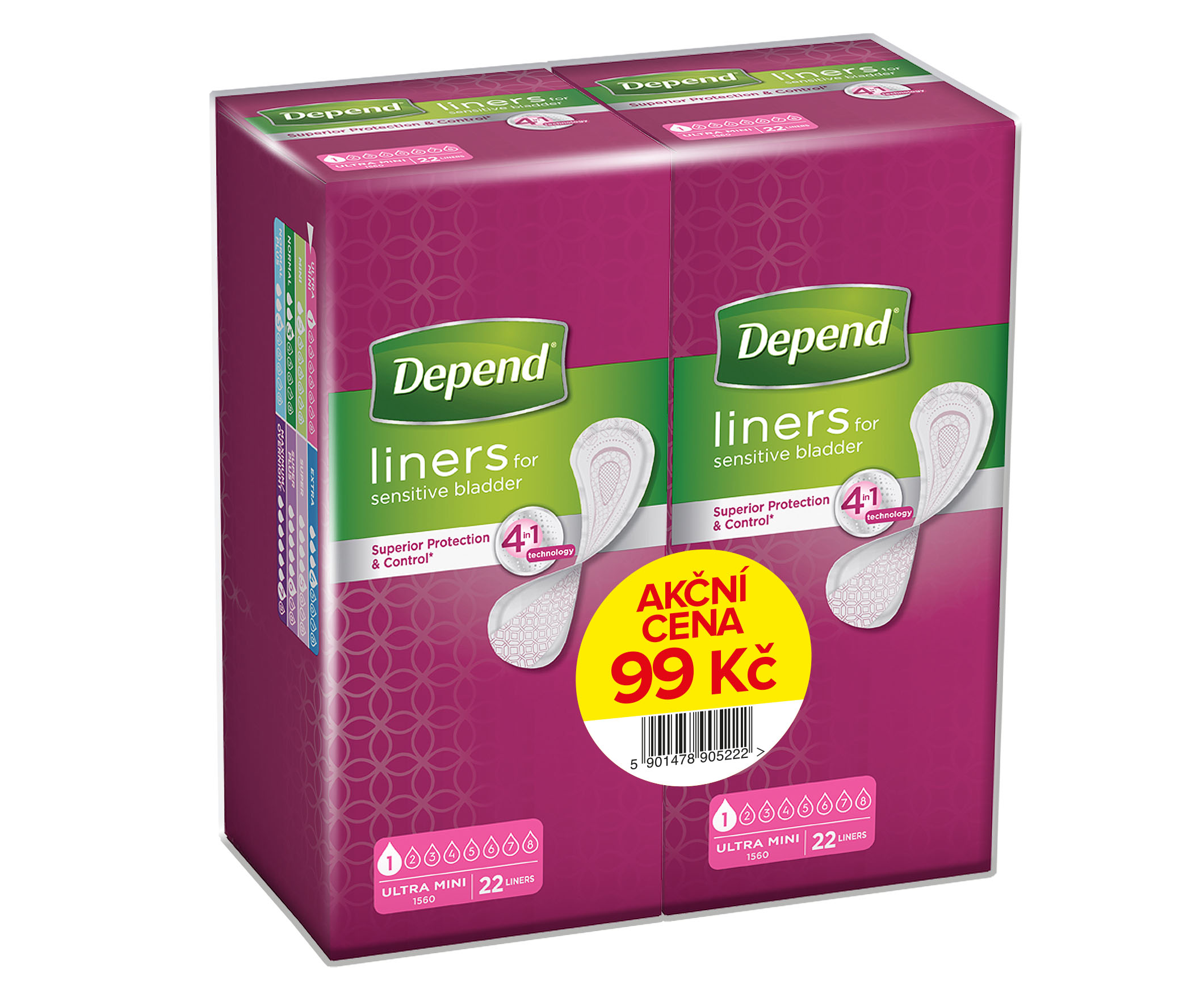 Depend Duopack vložek 