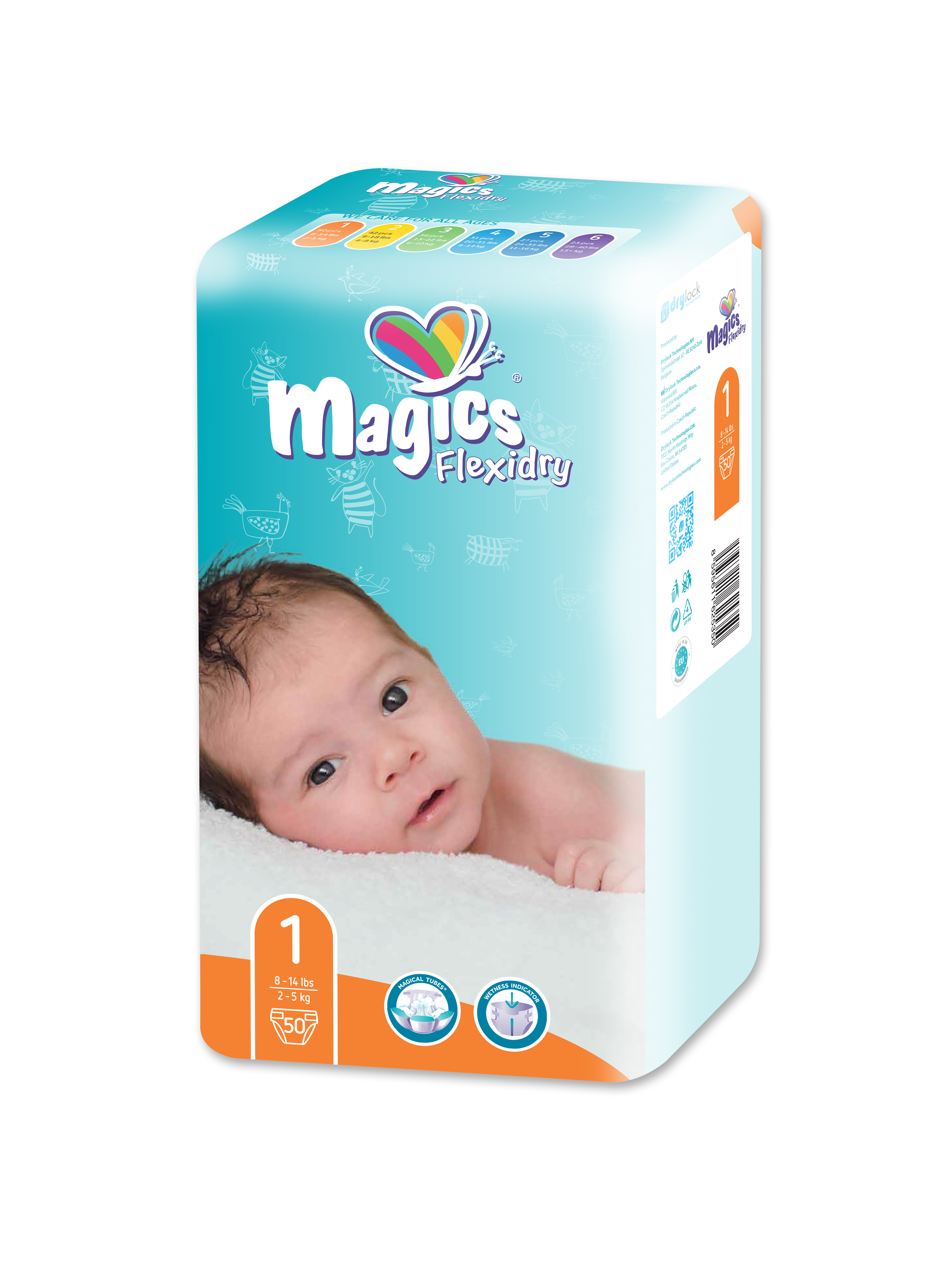 MAGICS Flexidry Newborn 2-5 kg 50 ks