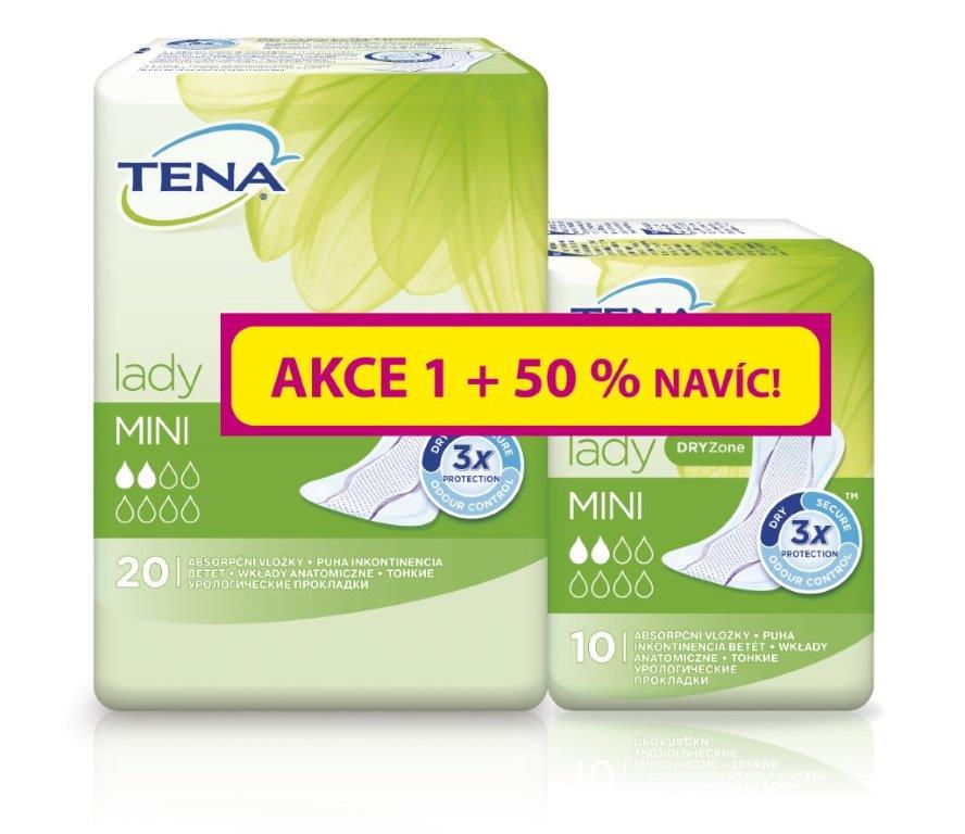 TENA Lady dámské vložky + 50% navíc | Dentimedshop.cz TENA Lady dámské vložky + 50% navíc