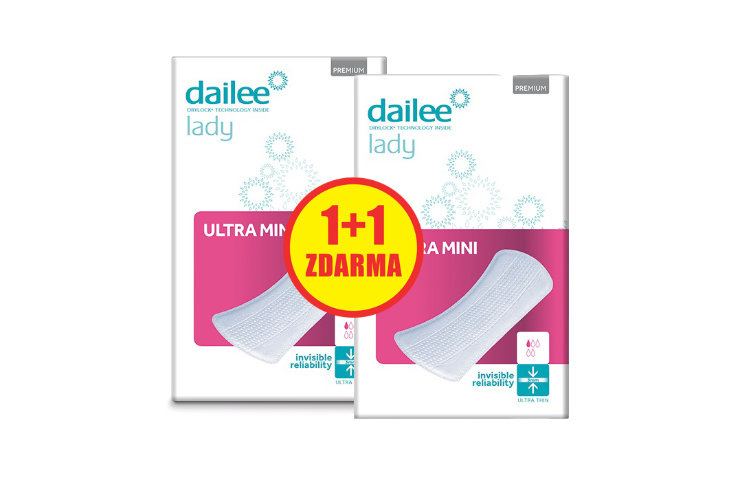 DAILEE 1+1 ZDARMA Lady Premium Ultra mini 28 +28 ks