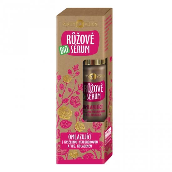 PURITY VISION Bio Růžové omlazující hyaluronové sérum 50 ml