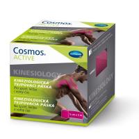 Cosmos ACTIVE Kinesio růžová 5 cm x 5 m