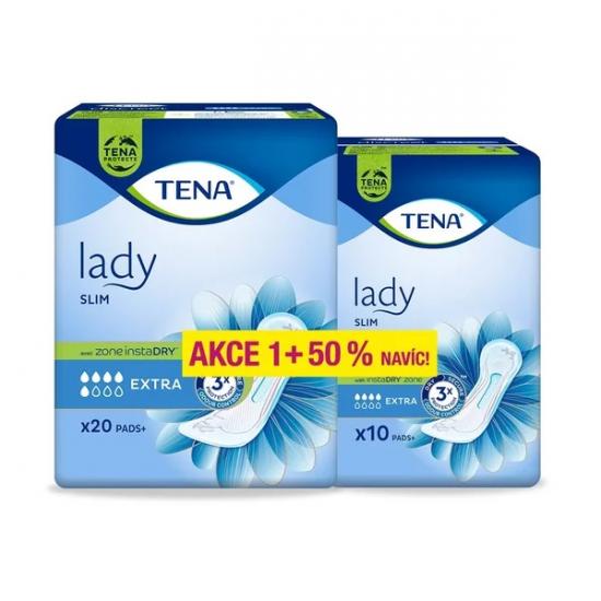 TENA Lady Slim Extra 30 ks - 50% navíc