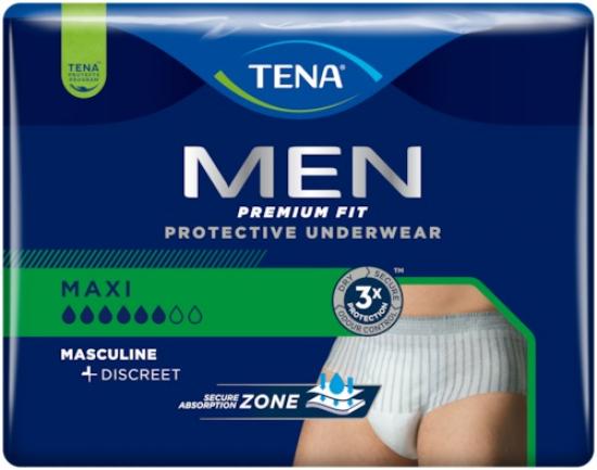 TENA Men Pants PU Maxi inkontinenční navlékací kalhotky pro muže S/M 12 ks