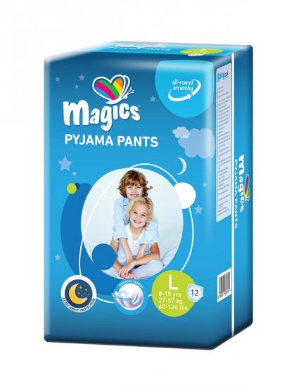 MAGICS PYJAMA PANTS L, 8-15 let (27-57 kg) 12 ks