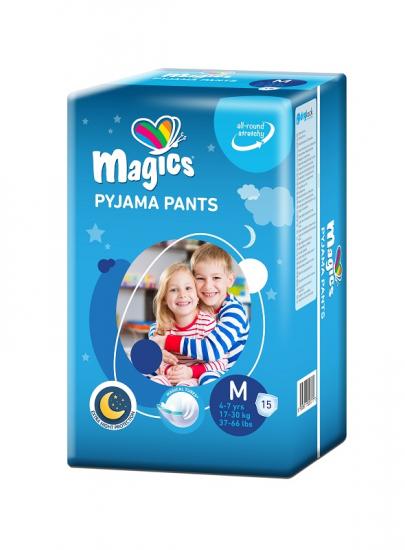 MAGICS PYJAMA PANTS M, 4-7 let (17-30 kg) 15 ks