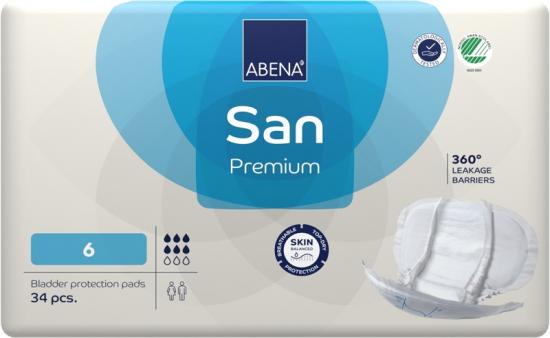 Abena San Premium 6 inkontinenční vložné pleny 34 ks