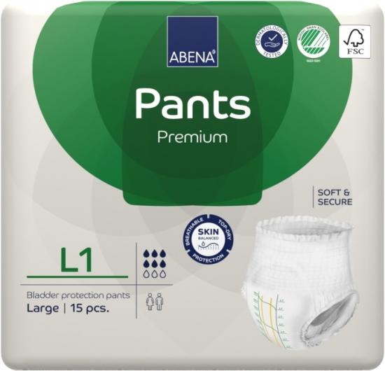 Abena Pants Premium L1 inkontinenční plenkové kalhotky 15 ks