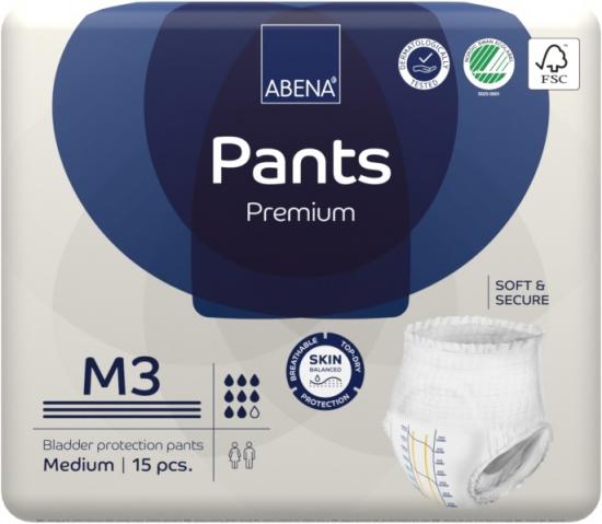 Abena Pants Premium M3 inkontinenční plenkové kalhotky 15 ks