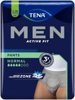 TENA Men Pants Normal Grey S/M inkontinenční navlékací kalhotky pro muže 9 ks