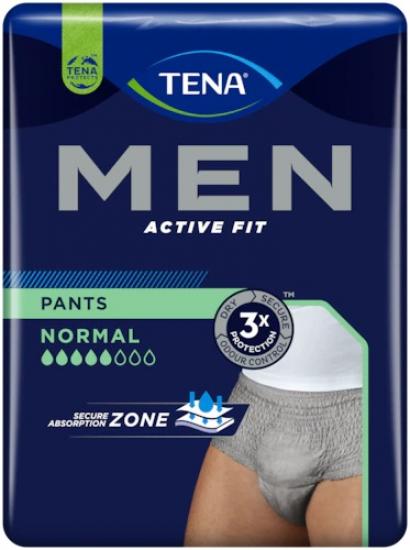 TENA Men Pants Normal Grey L/XL inkontinenční navlékací kalhotky pro muže 8 ks