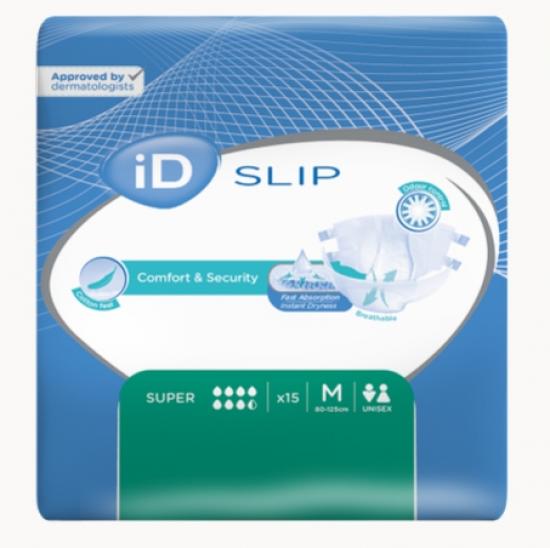 iD Slip Medium Super prodyšné plenkové kalhotky zalepovací 15 ks