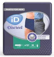 iD Pants Discreet Medium Super modré, plenkové kalhotky navlékací, 12ks