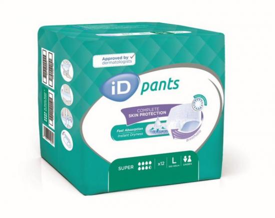 iD Pants Large Super inkontinenční navlékací kalhotky 12 ks