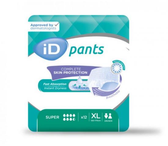 iD Pants X-Large Super inkontinenční navlékací kalhotky 12 ks