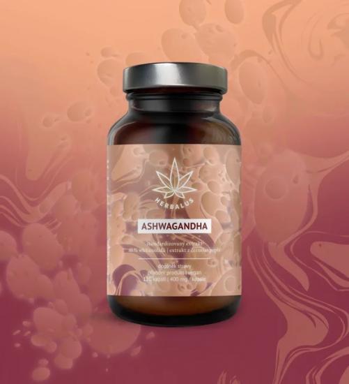 Herbalus ASHWAGANDHA standardizovaný 10% extrakt 120 kapslí