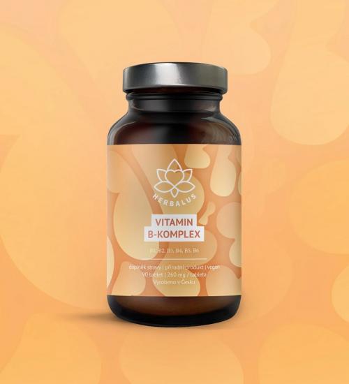 Herbalus VITAMIN B-KOMPLEX - B1, B2, B3, B4, B5, B6, 90 tablet