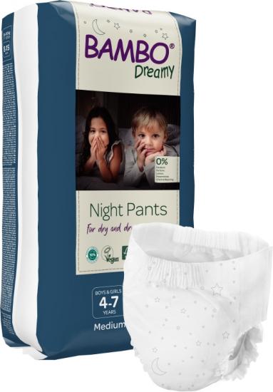 Bambo Dreamy Nights Pants dětské plenkové kalhotky unisex 15-35 kg 10 ks