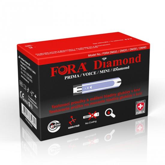 Proužky testovací pro glukometr DIAMOND bal. 50 ks