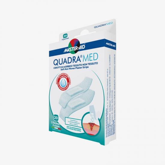 Master Aid QUADRA Med Náplasti jemné 20 ks 2 velikosti