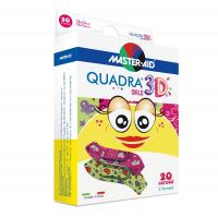 Master Aid QUADRA 3D Dívky 2 velikosti 20 ks