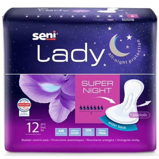 Seni Lady Super Night inkontinenční dámské vložky 12 ks
