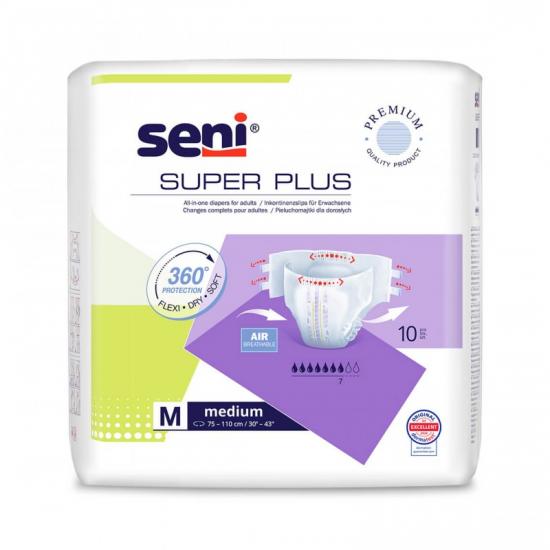 Seni Super Plus inkontinenční zalepovací kalhotky M 10 ks