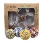 NATAVA olejové koule do koupele - Dárková sada 4×50 g