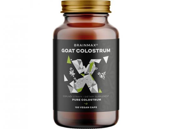BrainMax Goat Colostrum, kozí kolostrum 250 mg, 100 rostlinných kapslí