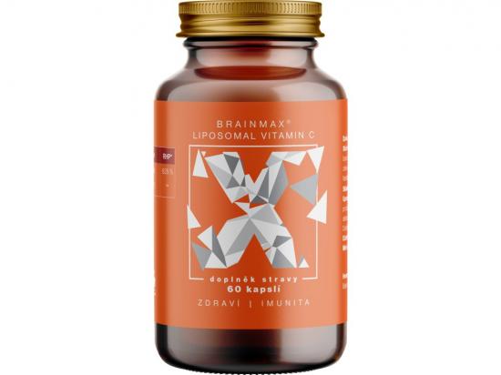 BrainMax Liposomal Vitamin C UPGRADE, Lipozomální Vitamín C, 500 mg, 60 rostlinných kapslí