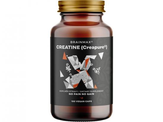 BrainMax Creatine Creapure, kreatin monohydrát, 875 mg, 100 rostlinných kapslí