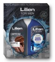 LILIEN for men Sprchový šampon Dark Night + šampon Caffeine modrý 700ml