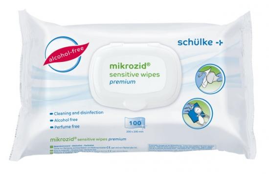 Schülke Mikrozid sensitive wipes premium 100 ks