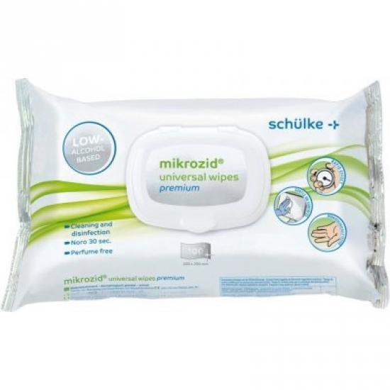 Schülke Mikrozid universal wipes premium 100 ks