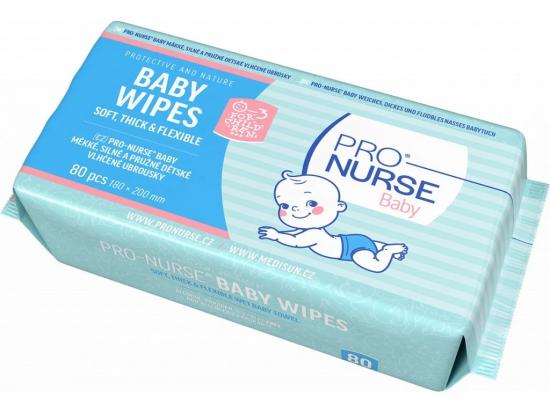 ProNURSE Vlhčené ubrousky pro děti 80 kusů