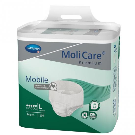 MoliCare Mobile 5 kapek inkontinenční navlékací kalhotky L 14 ks