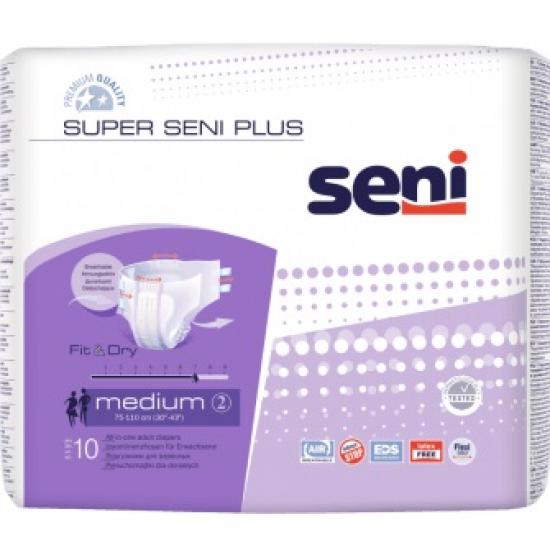 Super Seni Plus inkontinenční zalepovací kalhotky M 10 ks