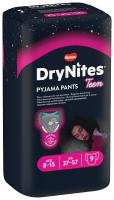 Huggies Dry Nites Large Girls plenkové kalhotky 27-57kg 9ks