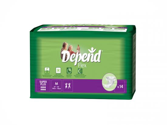 Depend Flex Super Plus inkontinenční zalepovací kalhotky M 14 ks