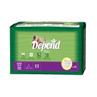 Depend Flex Super Plus inkontinenční zalepovací kalhotky L 14 ks
