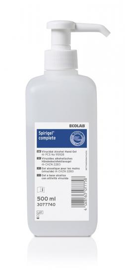 Spirigel Complete gelová dezinfekce na ruce s pumpičkou 500 ml