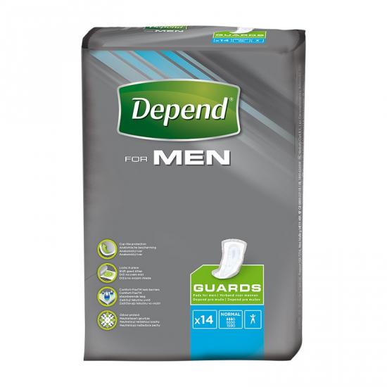 Depend For Men 2 inkontinenční pomůcky pro muže 14 ks