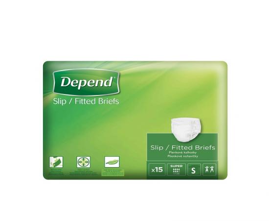 Depend Slip Super inkontinenční zalepovací kalhotky S 15 ks