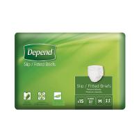 Depend Slip Super inkontinenční zalepovací kalhotky M 15 ks