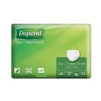 Depend Slip Super inkontinenční zalepovací kalhotky XL 15 ks