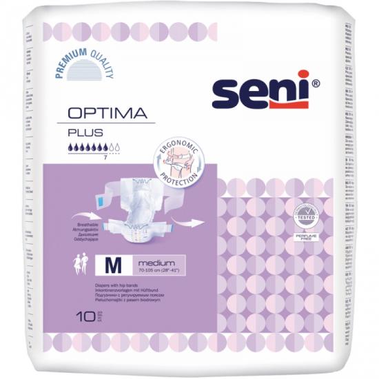 Seni Optima Plus inkontinenční zalepovací kalhotky M 10 ks