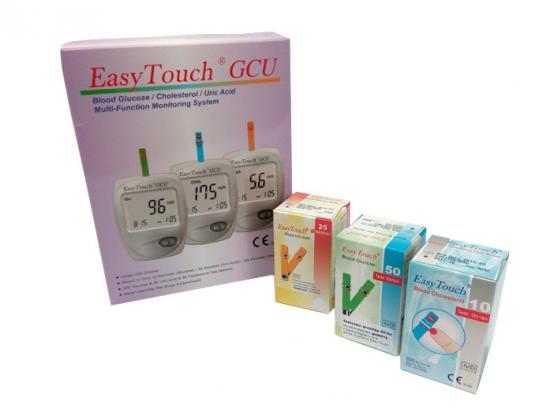EasyTouch Cholesterolmetr a 3 krabičky proužků