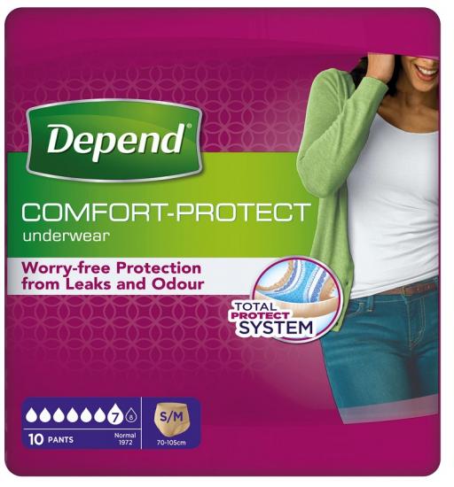 Depend Normal inkontinenční navlékací kalhotky pro ženy S/M 10 ks