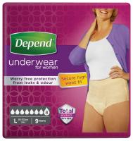 Depend Super L kalhotky navlékací  pro ženy 9 ks