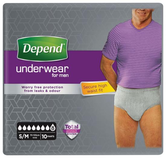 Depend Super inkontinenční navlékací kalhotky pro muže S/M 10 ks